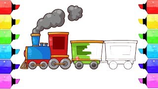 Train Coloring Pages - How to Coloring Trains