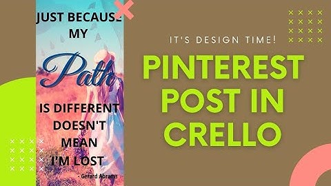 #crello #pinterest_graphics | Pinterest post in crello | How to use crello | Crello tutorial