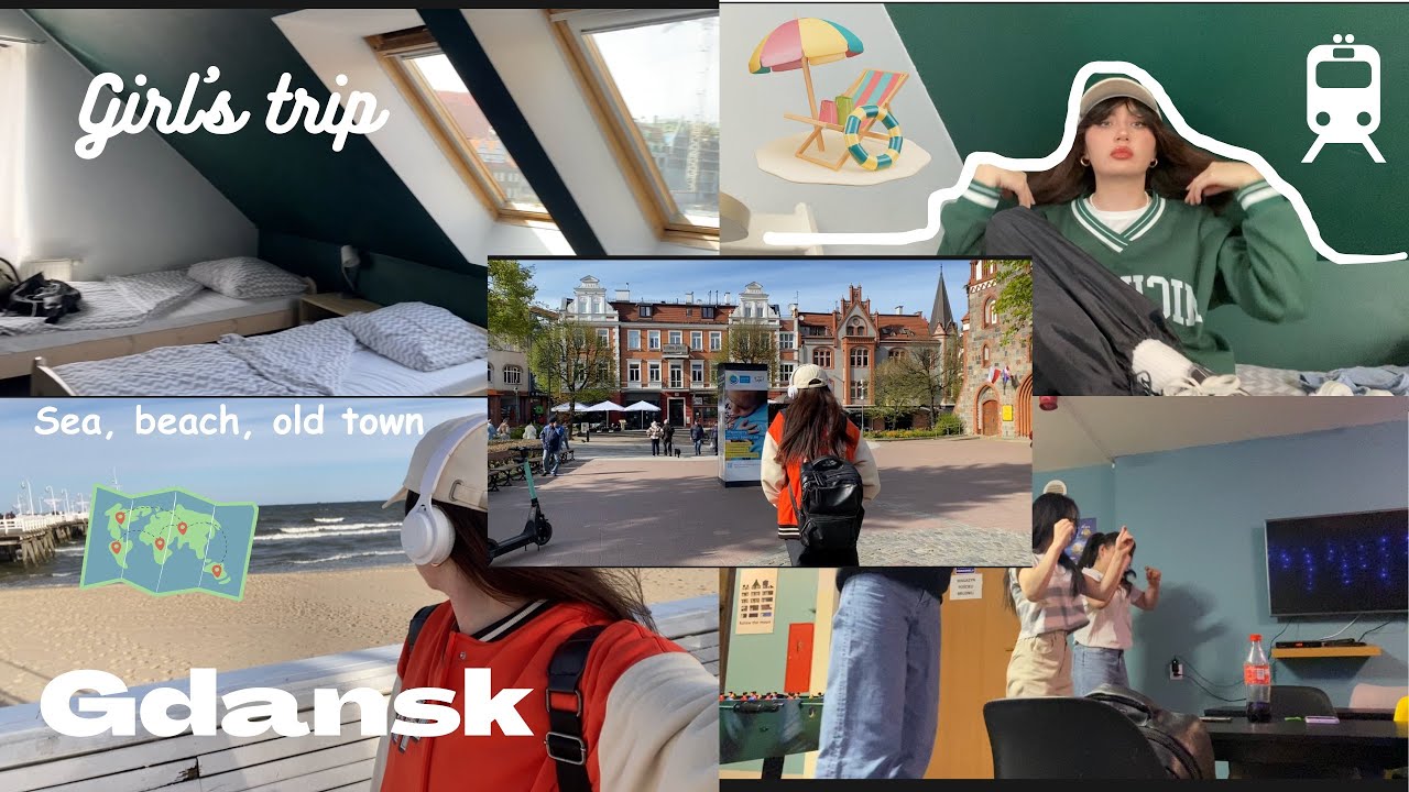 🇵🇱 vlog | Trip to Gdansk, Sopot from Łódź 💕 Baltic Sea 🌊
