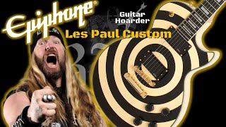 ギター Epiphone Zakk Wylde Les Paul Custom Epiphone Zakk Wylde Les Paul Custom Plus Artist Series -Bullseye