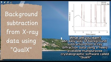 Background subtraction from X-ray diffraction data using an easy-to-use free software, "QualX"