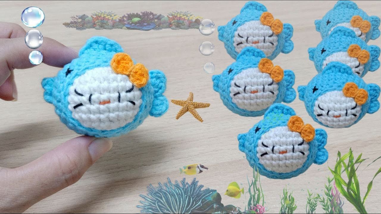 Crochet Mochi Hello Kitty | Hướng dẫn móc Mochi Hello Kitty