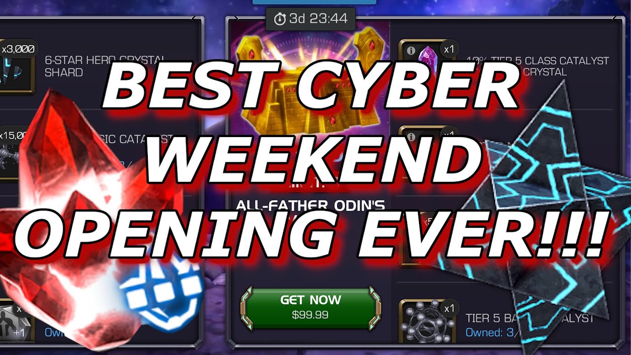 INSANE Cyber Weekend Opening!!! Marvel Contest of Champions