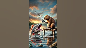 Capybara đi câu cá #capybara #youtubeshorts #quynhhuong