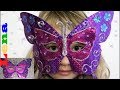 Schmetterling Maske basteln 🦋 How to make a butterfly mask for kids ✂ как сделать маску бабочки