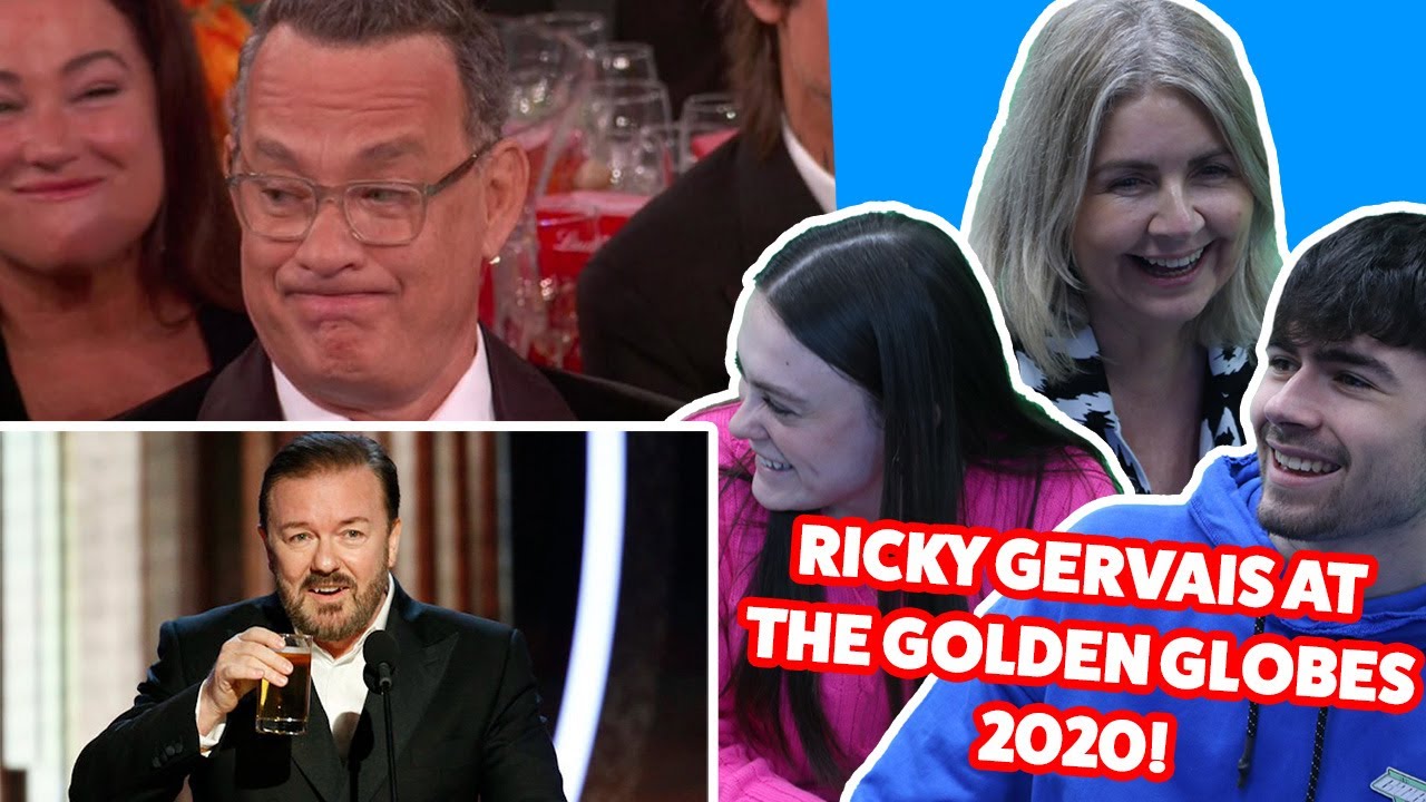 BRITISH FAMILY REACTS! Ricky Gervais At The Golden Globes 2020!