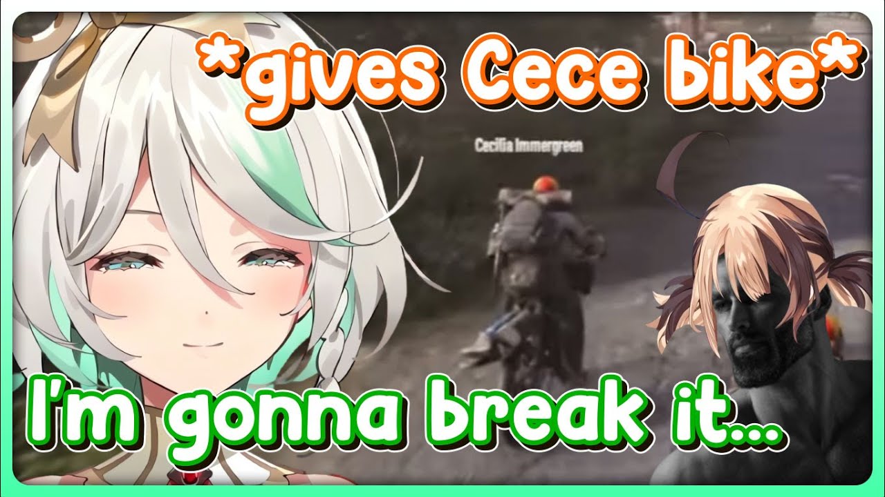 *Gigi Logged in* Gives Bicycle to Cecilia, Refuse to Elaborate *Leaves*