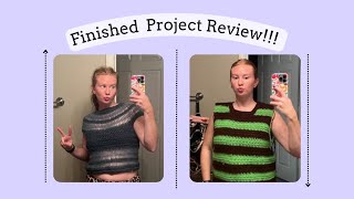 Finished Project Reveal!!! | Reviewing my latest crochet projects :)