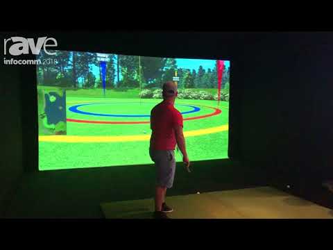 InfoComm 2018: Canon Demos an aboutGolf Simulator With a 4K 600STZ Laser Projector