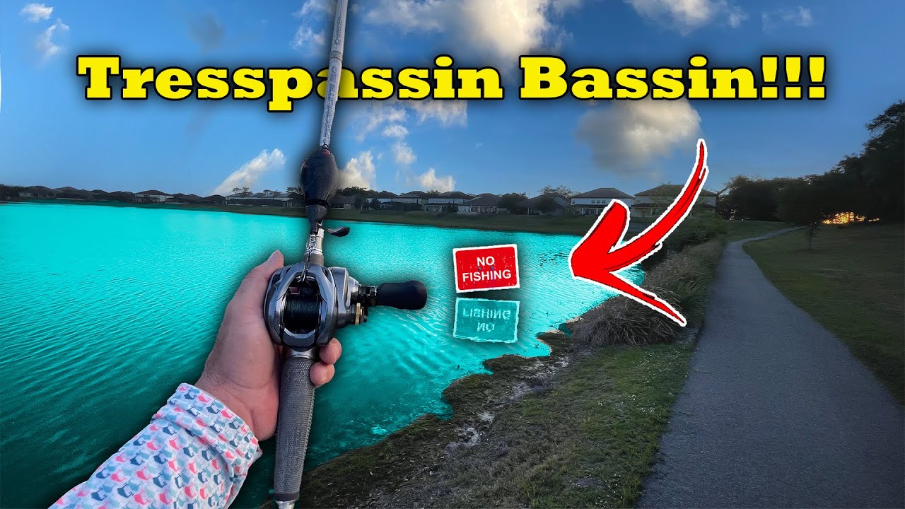 Trespassing for BIG Florida Topwater Bass!!! (KAREN CALLS THE COPS!)