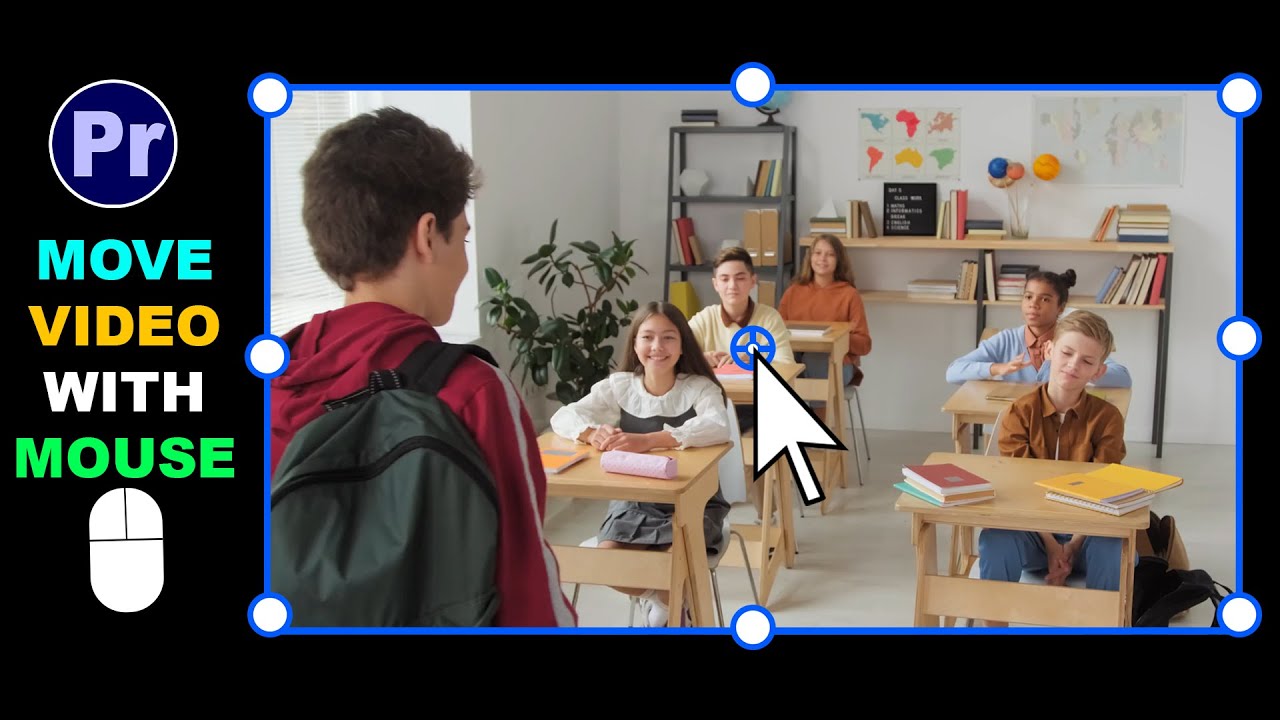 How to Move Video or Object with Mouse in Premiere Pro - YouTube