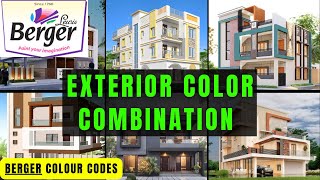 50  Berger Paints Exterior Colour Combinations with Code | Exterior House Painting Ideas 2025