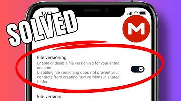 How to turn off file versioning in MEGA