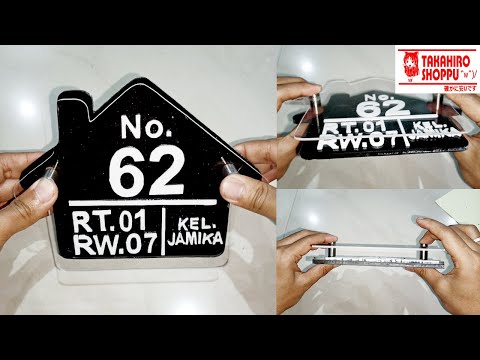 KEREN...!!! Bikin Sendiri Nomor Rumah Dari Akrilik