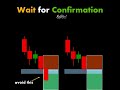 Wait for Confirmation #ChartPatterns Candlestick - Stock - Market - Forex - crypto - Trading #Shorts