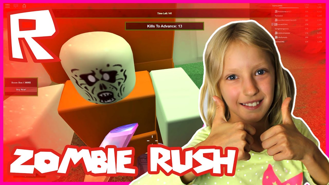 Zombie Rush I M So Good At This Game Roblox Youtube - jogo de roblox zombie rush