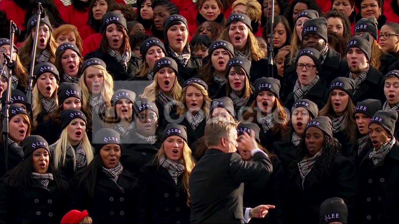 Singing Inaugration INAUGURATION:CHOIR SINGS