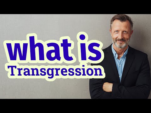 Video: Kas ir transgresīva zīme?