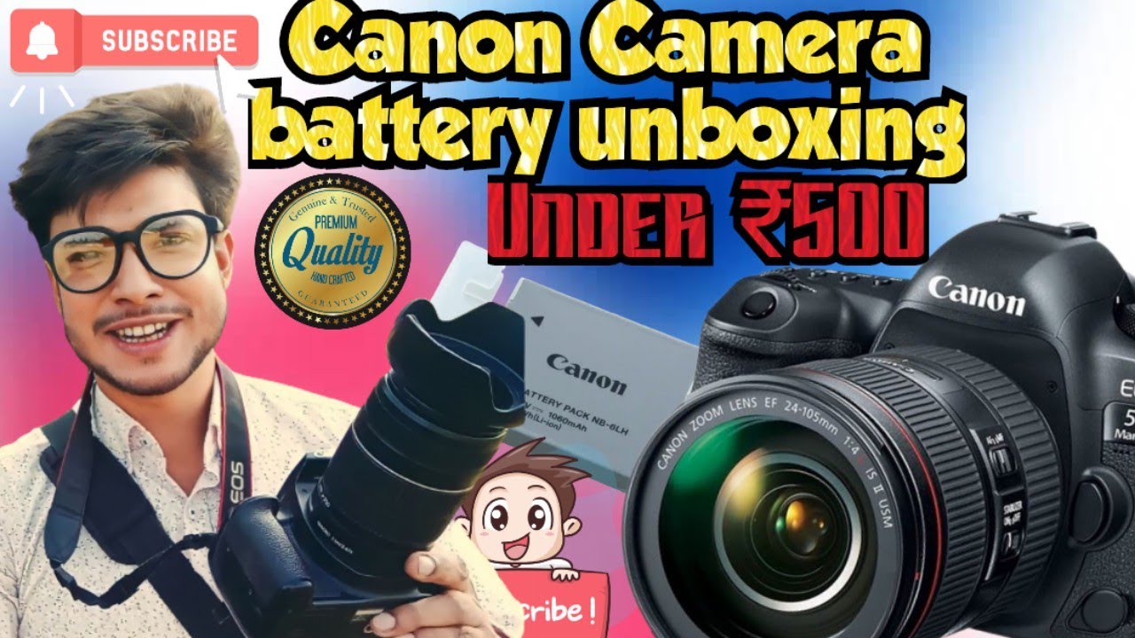 canon camera battery under 500 battery unboxing vlogger tanmay 