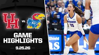 Houston vs. Kansas Highlights (9.25.26) | 2026 Big 12 Volleyball