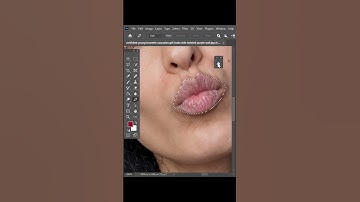 In 3 steps creating realistic lipstick in Photoshop