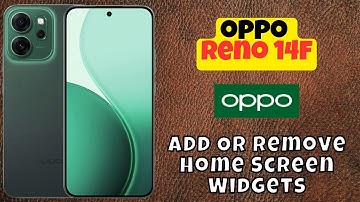 Oppo Reno 14F Widget Setting || How to Add Or Remove Home Screen Widgets