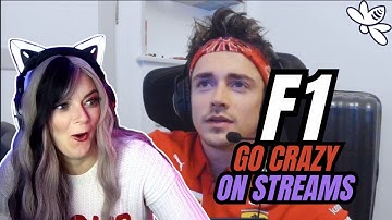 Reacting to F1 Drivers Go CRAZY on Streams for 10 Minutes | Girl React
