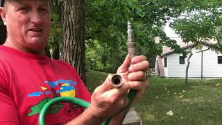 Winterizing the lake sprinkler system
