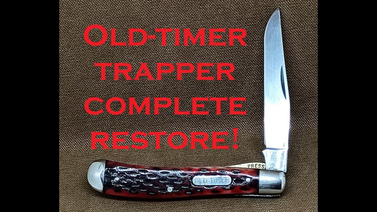 Schrade Old Timer Trapper complete rebuild - Knife Repair