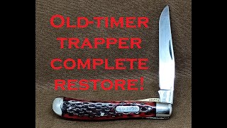 Schrade Old Timer Trapper complete rebuild - Knife Repair