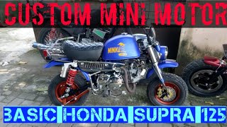 Custom Motor mini monkey/Gorilla basik honda Supra125 by NJB mini garage