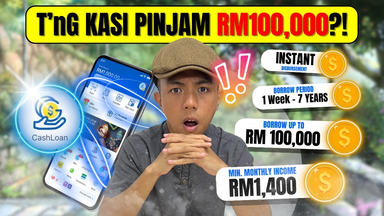 Cara Pinjam RM100,000 Guna TNG Cash Loan! Gaji RM1,400  Dah Boleh Apply! 😲 DausDK