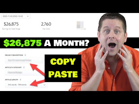$26,875 A Month Posting Articles On Google!