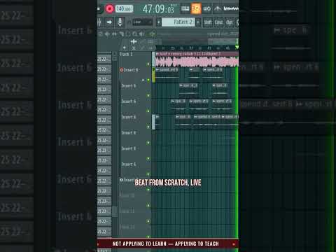 beat from scratch, live in FL Studio #Shorts