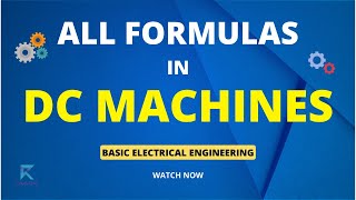 DC Machines All Formulas | Basic Electrical Engineering | DC Machines  | EMF Equation | Rough Book