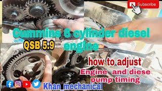 Cummins engine qsb 5.9 engine and diesel pump timing