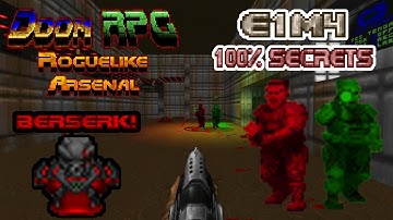 El Laberintico Centro de Mando | DOOM RPG: Roguelike Arsenal - Mapa E1M4 (100% Secretos) (UV)