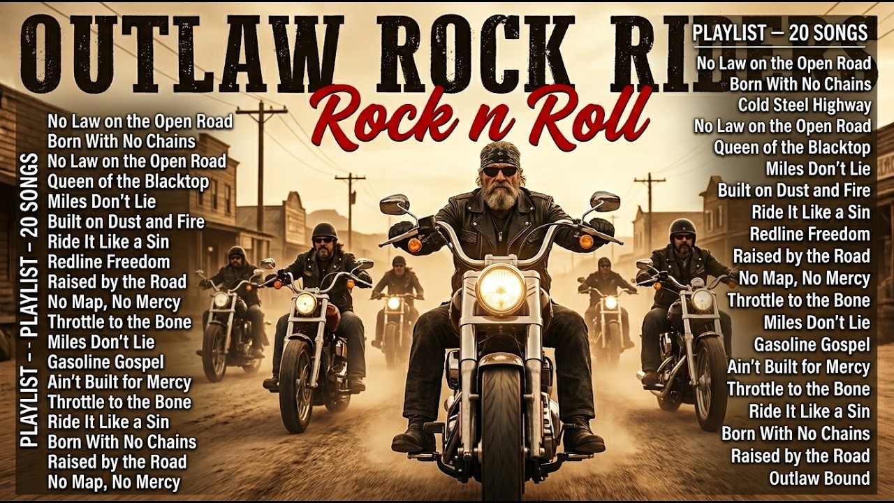 Rock Riders Outlaw Rock Riders – Rebel Convoy on Endless Asphalt Roads - YouTube