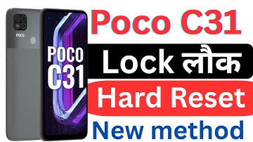 poco c31 ko hard reset kaise kare / poco hard reset no command / poco c31 reset