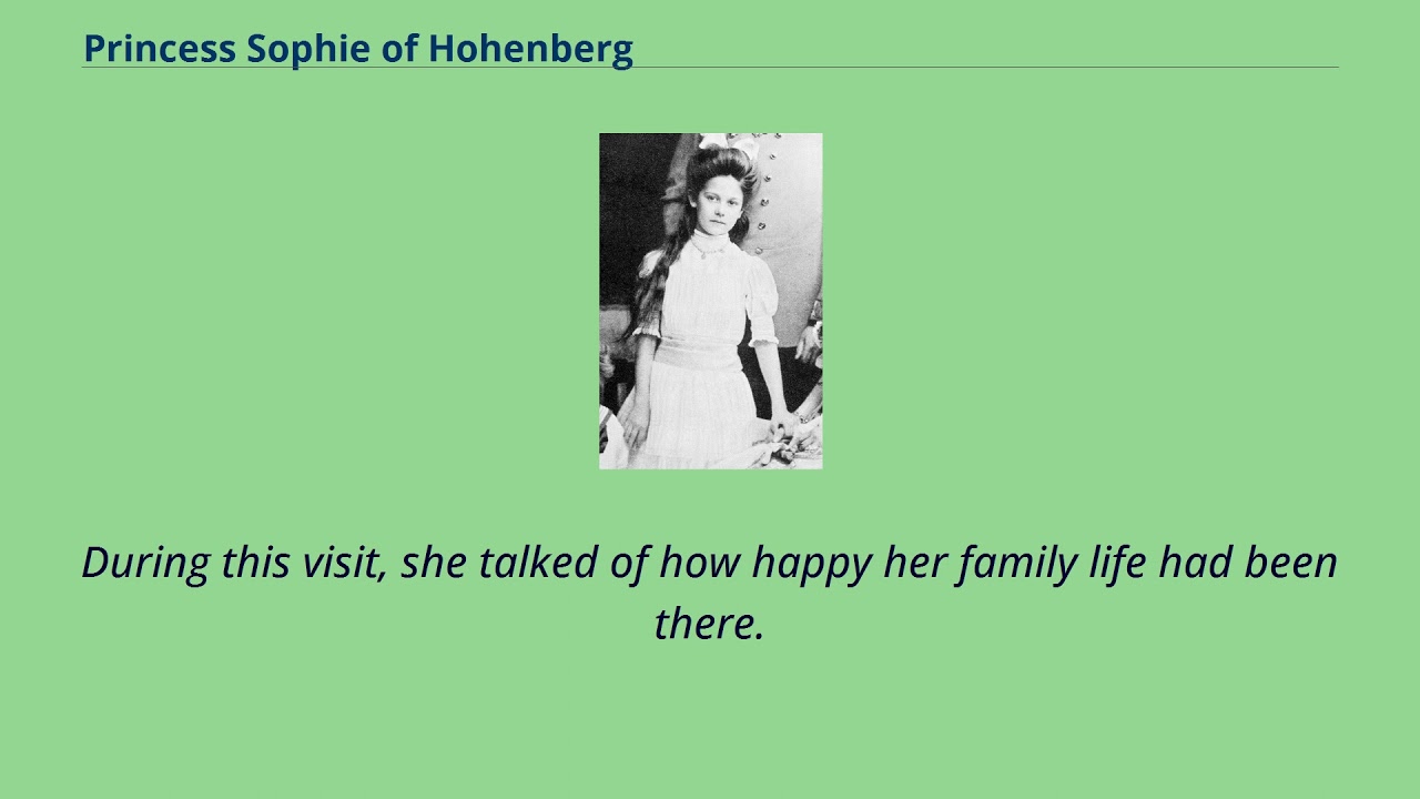 Princess Sophie of Hohenberg