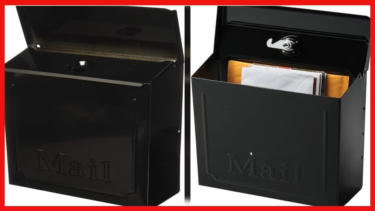 Great product Gibrailtar THVKB001 Black Townhouse Wall Mount Mailbox
