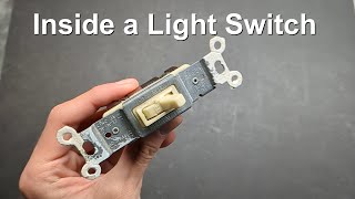 Inside a 15A Toggle Light Switch