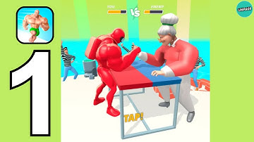 Muscle Rush - Smash Running-Gameplay Walkthrough Part 1(iOS, Android) #actiongames