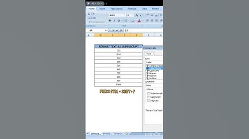 Learn how to format text as superscript 😎🔥 | Excel data entry tricks #excel #learning #exceltips