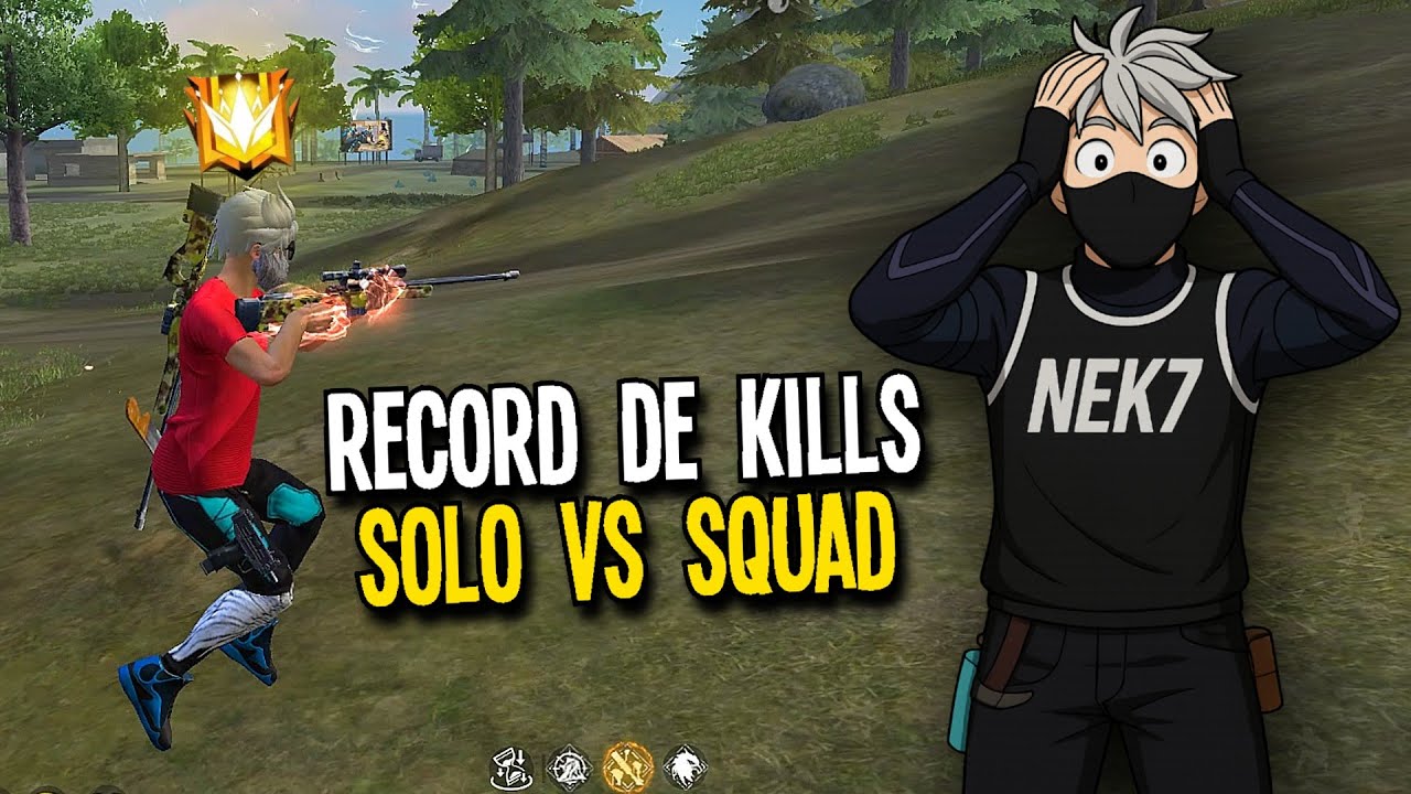 SUPERO MI RECORD DE KILLS POR SEGUNDA VEZ EN SOLO vs SQUAD 😨💙 FREE FIRE ...