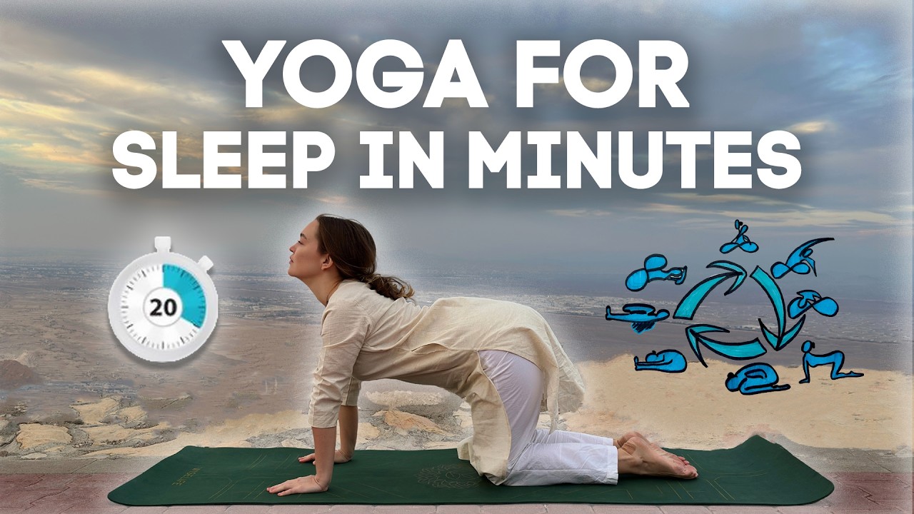 Relaxing Yoga For Deep Sleep • Anxiety Relief, Melatonin Release • Stop Overthinking