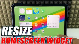 how to make resize widgets on ipad?