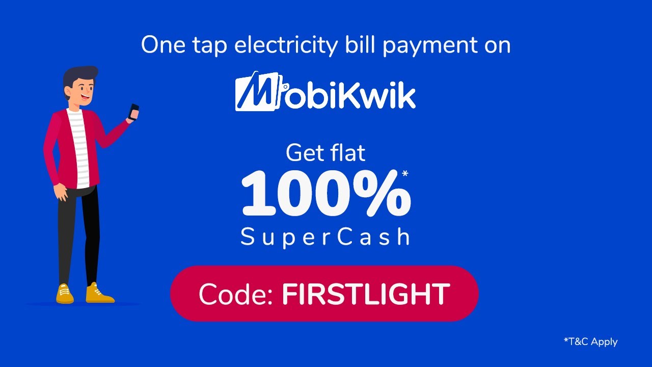 One Tap Electricity Bill Payment on MobiKwik