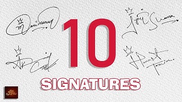 How to Draw Signature of my Name | 10 Signature Styles for my Subscribers Part-2 | Sign of King