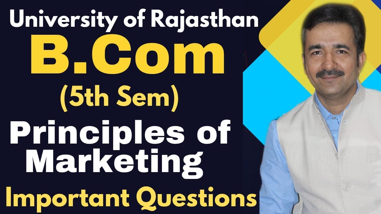 B.Com-III Marketing| Important Questions| University of Rajasthan| DCM CLASSES